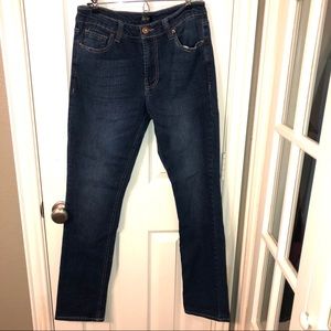 City streets dark wash jeans slim stretch 29